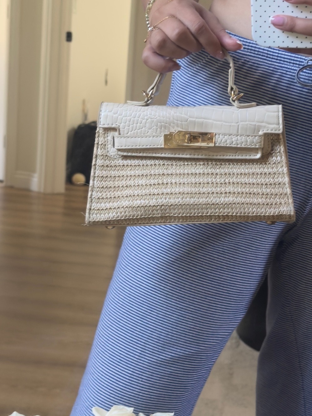 Mini bag raffia - Picture 2 of 2